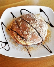 Pancakes Γλυκά με Μερέντα - Μπισκότο