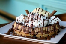 Βάφλα Γλυκιά με Μερέντα - Μπισκότο