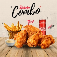 1 Fried Chicken Fingers + 1 Μερίδα Πατάτες Τηγανητές + 1 	Coca-Cola 330ml