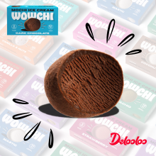 Dark Chocolate Mochi Ice Cream