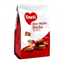 Fineti Mini Wafer Sticks με Κρέμα Φουντουκιού και Κακάο 100gr