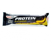 Mooveat Protein +Vitamins Μπάρα με 28gr Πρωτεΐνης Γεύση Σοκολάτα Μπανάνα 80gr