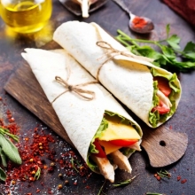 Τορτίγια Σίτου Κοτόπουλο