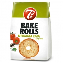 7Days Bake Rolls Ντομάτα Ελιά 160gr