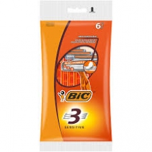 Bic Sensitive Ξυραφάκια με 3 Λεπίδες (6 τεμ)