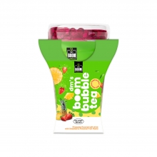 Boom Bubble Tea Pineapple With Strawberry Pearls