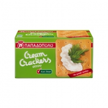 Cream Crackers Παπαδοπούλου Σίτου Χωρίς Ζάχαρη 165gr