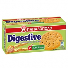 Digestive Παπαδοπούλου Χωρίς Ζάχαρη 250gr