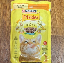 Friskies Purina 5 Promises Πατέ για Γάτες με Γεύση Κοτόπουλο 85gr