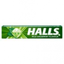 Halls Mild Spearmint Flavor Μασούρι 32gr