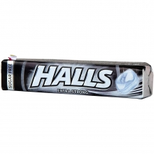 Halls Μαύρη Μασούρι Extra Strong 32gr