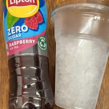 Lipton Ice Tea Zero Sugar Raspberry 500ml + Ποτήρι με Πάγο