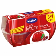 Ζελέ Μεβγάλ Recor Φράουλα 4x128gr