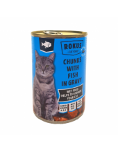 Γατοτροφή Rokus με Ψάρι 415gr