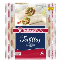 Τορτίγια Παπαδοπούλου Κλασική 6 τεμ 360gr