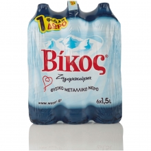 Βίκος Φυσικό Μεταλλικό Νερό 6x1.5lt