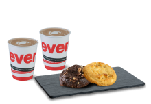 2 Καφέδες Επιλογής + 2 Cookies Σοκολάτα