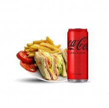 Club Sandwich + Αναψυκτικό 330ml