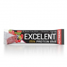 Μπάρα Excelent με Cranberries και Επικάλυψη Γιαουρτιού 85gr