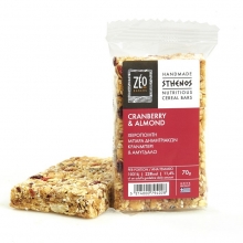 Μπάρα ΖΕΟ Cranberry και Αμύγδαλο 70gr