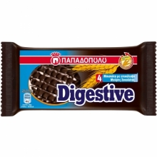 Mini Digestive Παπαδοπούλου Μαύρη Σοκολάτα 67gr