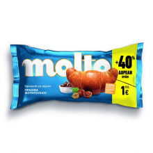 Molto Κρουασάν με Γέμιση Πραλίνα Φουντουκιού 110gr
