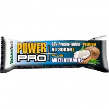 Μπάρα Power Pro No Sugar Coconut 80gr