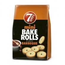 7Days Mini Bake Rolls Bbq 160gr