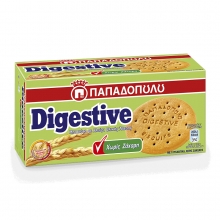 Digestive Παπαδοπούλου Χωρίς Ζάχαρη 250gr