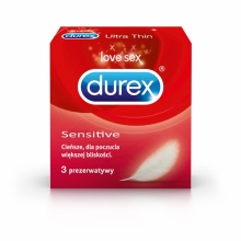 Durex Sensitive Προφυλακτικά 3Τεμάχια
