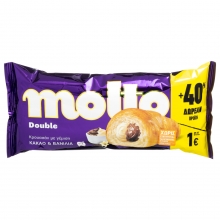 Molto Double Κρουασάν Κακάο Βανίλια 110gr