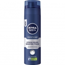 Nivea Men Protect και Care Σκληρά Γένια Αφρός Ξυρίσματος 200ml