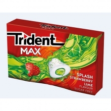 Trident Max Splash Φράουλα - Lime 22gr