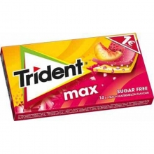 Trident Max Ροδάκινο - Καρπούζι Suger Free 27gr