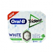 Trident Oral-Β White Sugar Free Δυόσμος 17gr