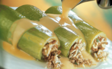 Κολοκυθάκια Γεμιστά Ορφανά με Πατάτες Φούρνου