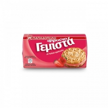 Μπισκότα Γεμιστά Παπαδοπούλου με Φράουλα 85gr