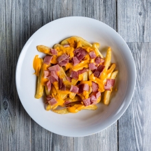 Πατάτες με Cheddar και Μπέικον