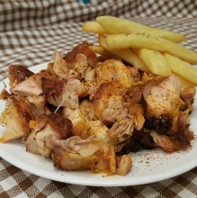 Κοντοσούβλι Κοτόπουλο Μερίδα