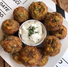 Κολοκυθοκεφτέδες Μερίδα