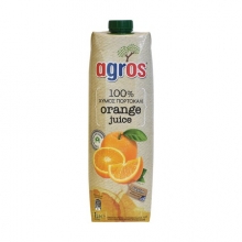 Agros 100% Χυμός Πορτοκάλι 1lt