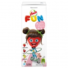 Amita Fun Φράουλα - Σταφύλι - Μήλο 250ml