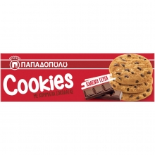 Cookies Μπισκότα με Κομμάτια Σοκολάτας 180gr