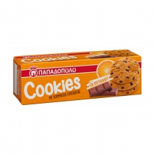 Cookies με Κομμάτια Σοκολάτας και Πορτοκαλιού 180gr