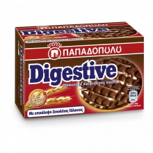 Digestive Παπαδοπούλου Μπισκότα με Σοκολάτα Γάλακτος 200gr