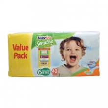 Babylino Sensitive Extra Large No6 (38 τεμ)