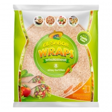 El Sabor Wraps 8 Tortillas Πίτες Τορτίγιας Ολικής 320gr