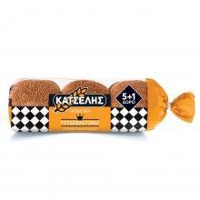 Ψωμάκια Σταρένια Burger Κατσέλης Γευσηκράτορας (5+1 τεμ) 564gr