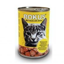 Γατοτροφή Rokus με Κοτόπουλο 410gr