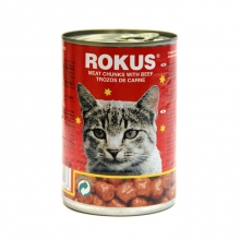 Γατοτροφή Rokus με Μοσχάρι 410gr